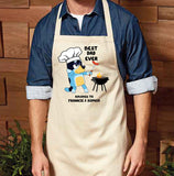 apron for dad daddy grandad step dad father's day birthday gift present bluey bandit dad best dad ever bbq kitchen chef