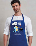 Personalised Bib Apron ~ Best Dad Ever BBQ ~ Father's Day Daddy Dad Step Dad Grandpa Grandad Name ~ Bluey Bandit Rad Dad