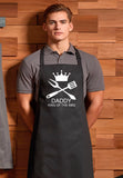 Personalised Bib Apron ~ King of the BBQ ~ Father's Day Daddy Dad Grandpa Grandad Step Dad Grandad ~ Kitchen Chef ~ Name