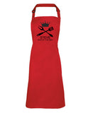 Personalised Bib Apron ~ King of the BBQ ~ Father's Day Daddy Dad Grandpa Grandad Step Dad Grandad ~ Kitchen Chef ~ Name