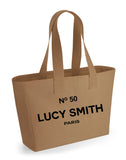 Personalised Cotton Canvas Tote Bag ~ Birthday Gift Bag For Birthdays ~ Special Occasions 18th, 21st, 30th, 40th, 50th, 60th, 70th Birthday