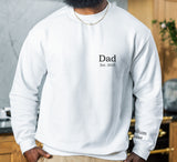 Personalised Daddy ~ Dad ~ Grandad ~ Sweatshirt with Names on Sleeve ~ Father's Day