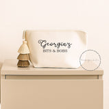 Personalised Felt Accessory Pouch with Tassel ~ Makeup Bag ~ Clutch Bag _Bridesmaid Gift ~ Travel Organiser ~Mummy Mama Baby Accessories Bag