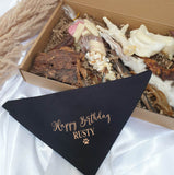 Personalised Custom Name Gift Box for Dog ~ Fur Baby Gift ~ Happy Birthday Gift for Dog ~ Doggy Gift ~ Pooch Treats Gift Box ~ Bandana