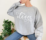 Love Grandmalife - Personalised Sweatshirt with Childrens Kids Names on the Sleeve