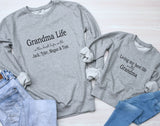 Personalised Twinning Matching Mama Mummy Mum Grandma Nana Nanny Granny Grandad Life is the Best Life ~ with Children Kids Names