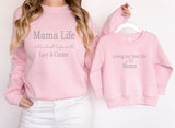 Personalised Twinning Matching Mama Mummy Mum Grandma Nana Nanny Granny Grandad Life is the Best Life ~ with Children Kids Names