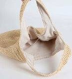 Personalised Leather Plaque Initials ~ Raffia Straw Tote Bag ~ Beach Bag ~ Holiday Bag ~ Monogram