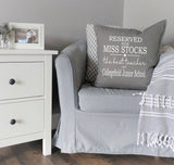 Reserved for Best Teacher at School ~ Personalised Cushion Pillow including infill ~ Teacher Gift ~ Gift for Him Gift for Her