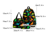 Personalised Dinosaur Rucksack, Book Bag & Pencil Case Set of 3 ~ Backpack Set ~ Gift for Girl ~ School Bags