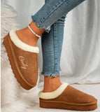Personalised High Top Non Slip Thick Sole Slippers with Fleece Lining ~ Gift for Her ~ Christmas Gift for Ladies ~ Girl Gift for Xmas