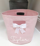 Personalised Canvas Storage Tub ~ Storage Trug~Bin~Box