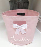 Personalised Canvas Storage Tub ~ Storage Trug~Bin~Box