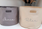 Personalised Canvas Storage Tub ~ Storage Trug~Bin~Box