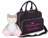 Princess or Prince with crown and name personalised bag