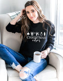 Christmas Vibes ~ Snowman etc ~ Various Colours ~ Christmas sweatshirt jumper top