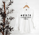 Christmas Vibes ~ Snowman etc ~ Various Colours ~ Christmas sweatshirt jumper top