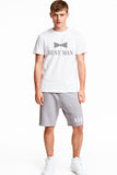 Men's Grooms Best Man Stag Party Loungewear Shorts Set Personalised with Title and Initials