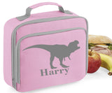Personalised Name Dinosaur Lunch Box Bag School Bags Custom Bag