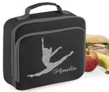 Personalised Name Gymnast Gymnastics Lunch Box Bag School Bags Custom Bag Glitter