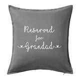 Reserved for "name" - Grandad, Grandma, Nana, Nanny, ~ Personalised Cushion Pillow including infill