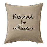 Reserved for "name" - Grandad, Grandma, Nana, Nanny, ~ Personalised Cushion Pillow including infill