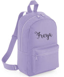 Personalised Mini Kids Childrens Rucksack Backpack School Nursery Bag with Name and Bow