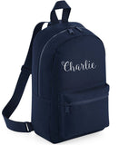 Personalised Mini Kids Childrens Rucksack Backpack School Nursery Bag with Name and Bow