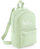 Personalised Mini Kids Childrens Rucksack Backpack School Nursery Bag with Name and Bow