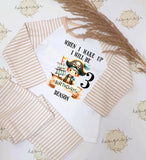 Personalised Pirate Birthday Raglan Pyjama Set – When I Wake Up I Will Be 1,2,3,4,5,6,7,8,9 Pyjamas ~ Pirate ~ Pirate Ship ~ Birthday Pjs
