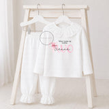 Personalised Birthday Set Two with Bow | When I Wake Up I Will Be 1, 2, 3, 4, 5 Birthday Outfit | Girls Birthday Gift | Custom Clothing