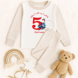 Personalised When I Wake Up I Will Be Spiderman Pyjamas with Name & Age ~ Birthday Gift Boy Girl ~ Stripe Pjs ~ Various Colours Available
