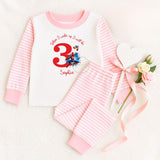 Personalised When I Wake Up I Will Be Spiderman Pyjamas with Name & Age ~ Birthday Gift Boy Girl ~ Stripe Pjs ~ Various Colours Available