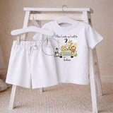 Personalised Safari Birthday Outfit | When I Wake Up I Will Be Age Short Set | Safari Birthday Clothes | Jungle Birthday Outfit