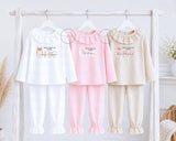 Personalised Birthday Set Two with Bow | When I Wake Up I Will Be 1, 2, 3, 4, 5 Birthday Outfit | Girls Birthday Gift | Custom Clothing