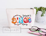 Personalised Canvas Washbag ~ Accessories Pouch ~ Clutch Bag ~ Bingo ~ Bingo Bag ~Travel Bag ~Gym Bag ~ Mother's Day Birthday Gift for Her