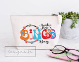 Personalised Canvas Washbag ~ Accessories Pouch ~ Clutch Bag ~ Bingo ~ Bingo Bag ~Travel Bag ~Gym Bag ~ Mother's Day Birthday Gift for Her