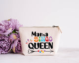 Personalised Canvas Washbag ~ Accessories Pouch ~ Clutch Bag ~ Bingo ~ Bingo Queen ~Travel Bag ~Gym Bag ~ Mother's Day Birthday Gift for Her