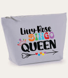 Personalised Canvas Washbag ~ Accessories Pouch ~ Clutch Bag ~ Bingo ~ Bingo Queen ~Travel Bag ~Gym Bag ~ Mother's Day Birthday Gift for Her