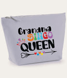 Personalised Canvas Washbag ~ Accessories Pouch ~ Clutch Bag ~ Bingo ~ Bingo Queen ~Travel Bag ~Gym Bag ~ Mother's Day Birthday Gift for Her