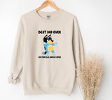 Personalised Father's Day Sweatshirt or Hoodie ~ Bluey Dad (Bandit Inspired) ~ Father's Day Gift for Him Birthday Gift