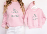 Personalised Christmas Letter and Name Top ~ Xmas Sweater Sweatshirt Twinning