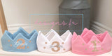 Personalised Birthday Crown ~ Adjustable up to 6 years ~ 1st, 2nd, 3rd, 4th, 5th, 6th Birthday Party ~ Special Keepsake ~ Stars Glitter