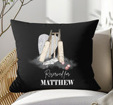 Personalised Reserved for "Name" Cricket ~ Cushion Pillow including infill ~ Father's Day Gift for Him~ Christmas Gift~Cricket Birthday Gift