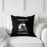 Personalised Leeds Rhinos Rugby League Cushion to watch the Game~Daddy, Grandad, Name~Father's Day Gift Birthday Teacher Present Include Pad