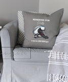 Personalised Leeds Rhinos Rugby League Cushion to watch the Game~Daddy, Grandad, Name~Father's Day Gift Birthday Teacher Present Include Pad