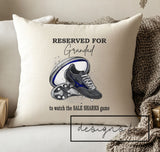 Personalised Sales Sharks Rugby Cushion to watch the Game ~ Daddy, Grandad, Name ~ Father's Day Gift Birthday Teacher Present Includes Pad