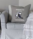 Personalised Sales Sharks Rugby Cushion to watch the Game ~ Daddy, Grandad, Name ~ Father's Day Gift Birthday Teacher Present Includes Pad