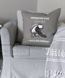 Personalised Wigan Warriors Rugby Cushion to watch the Game ~ Daddy, Grandad, Name ~ Father's Day Gift Birthday Teacher Present Includes Pad