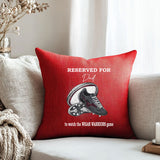 Personalised Wigan Warriors Rugby Cushion to watch the Game ~ Daddy, Grandad, Name ~ Father's Day Gift Birthday Teacher Present Includes Pad